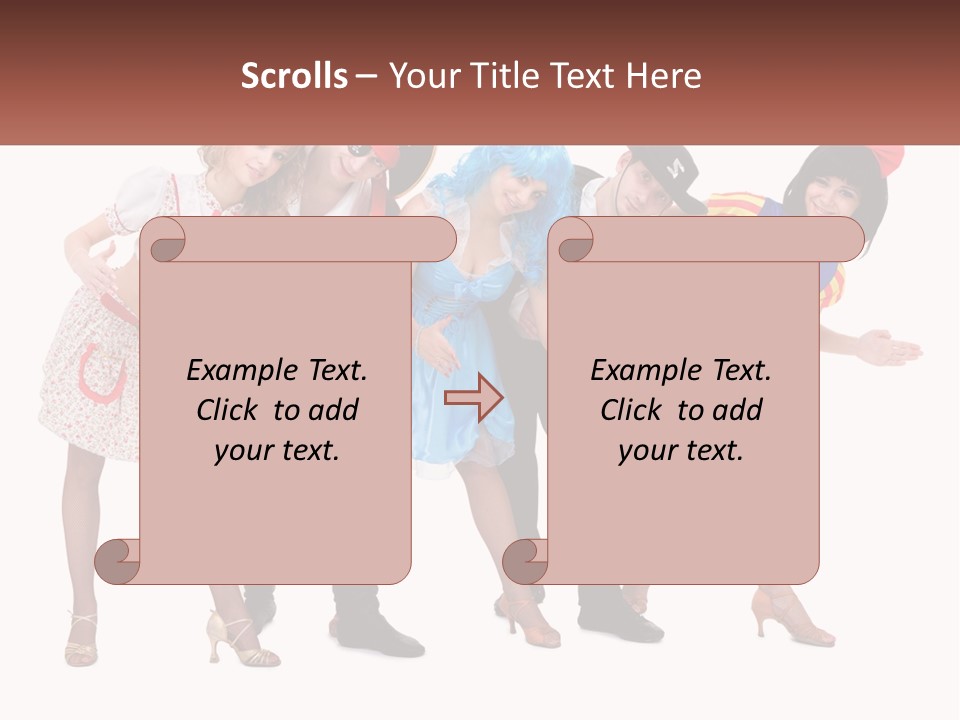 Costume Theater Dress PowerPoint Template