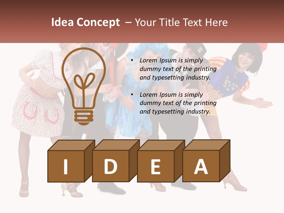 Costume Theater Dress PowerPoint Template