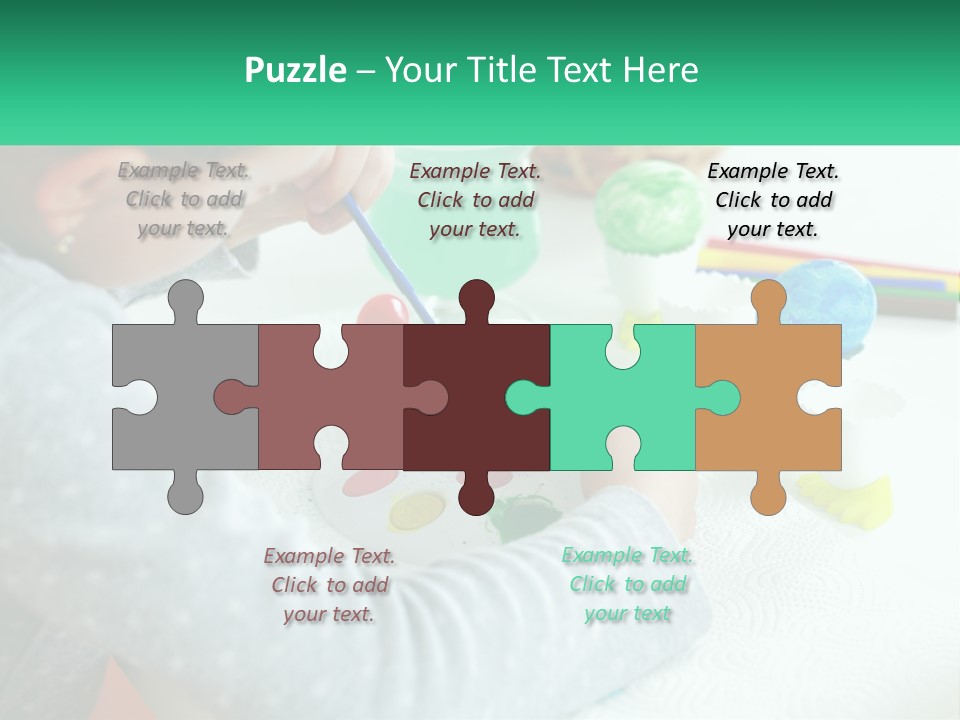 Kid Easter Child PowerPoint Template