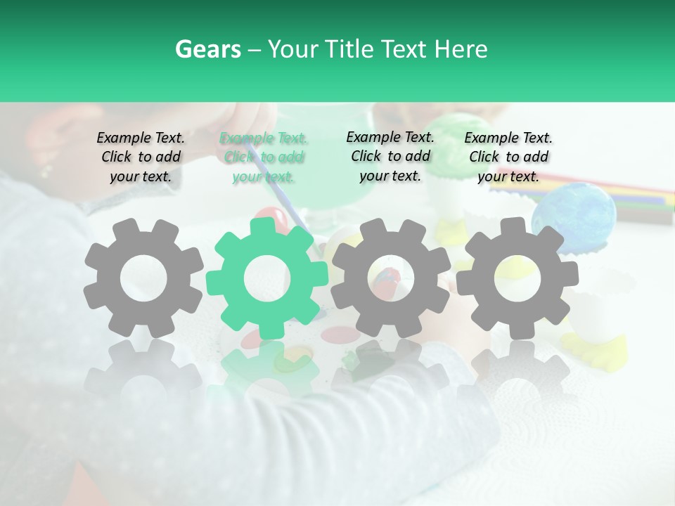 Kid Easter Child PowerPoint Template