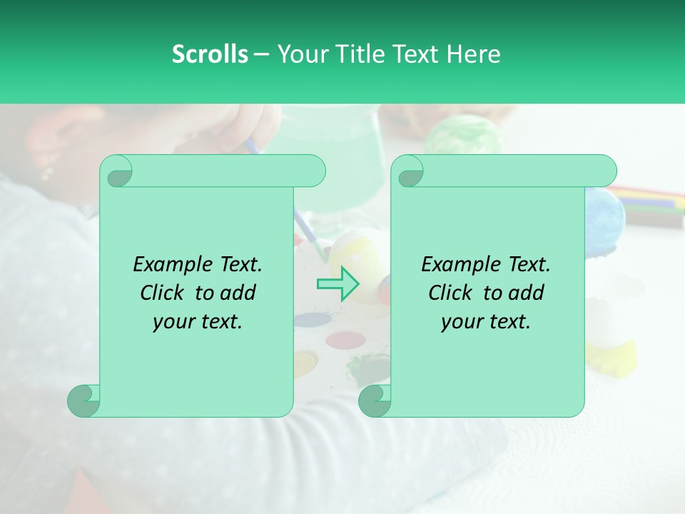 Kid Easter Child PowerPoint Template