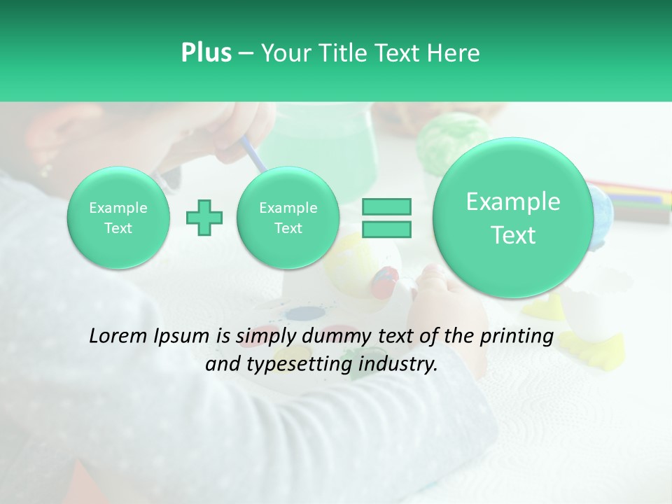 Kid Easter Child PowerPoint Template