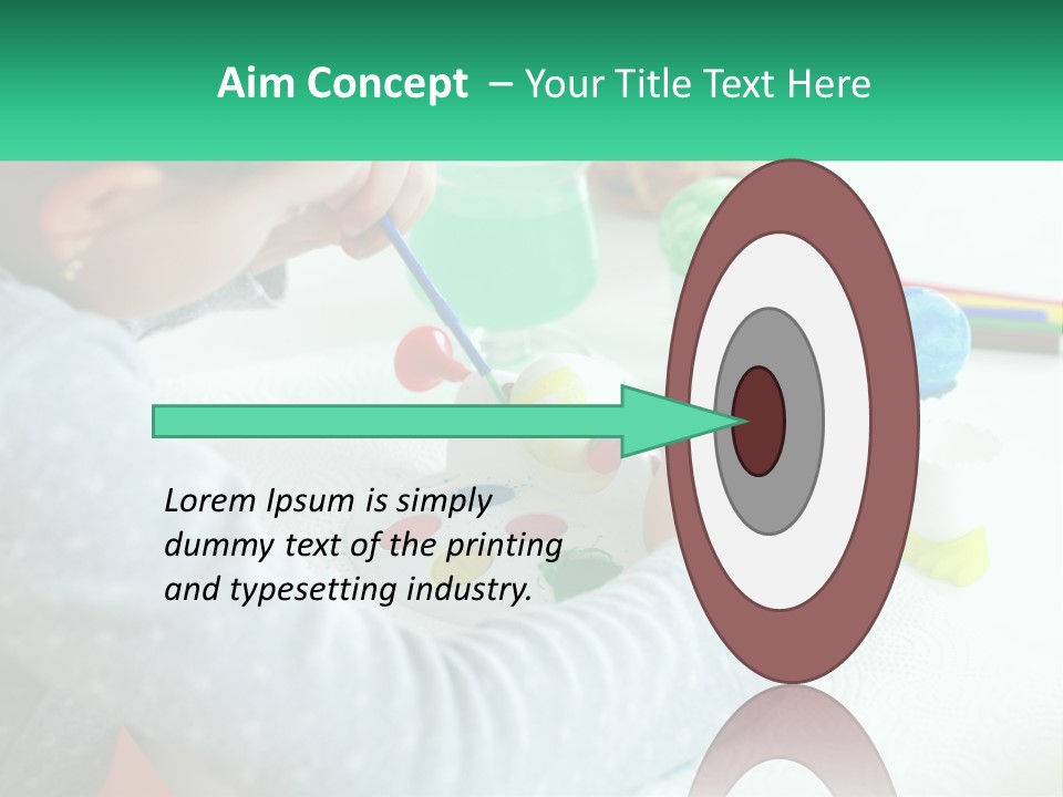 Kid Easter Child PowerPoint Template