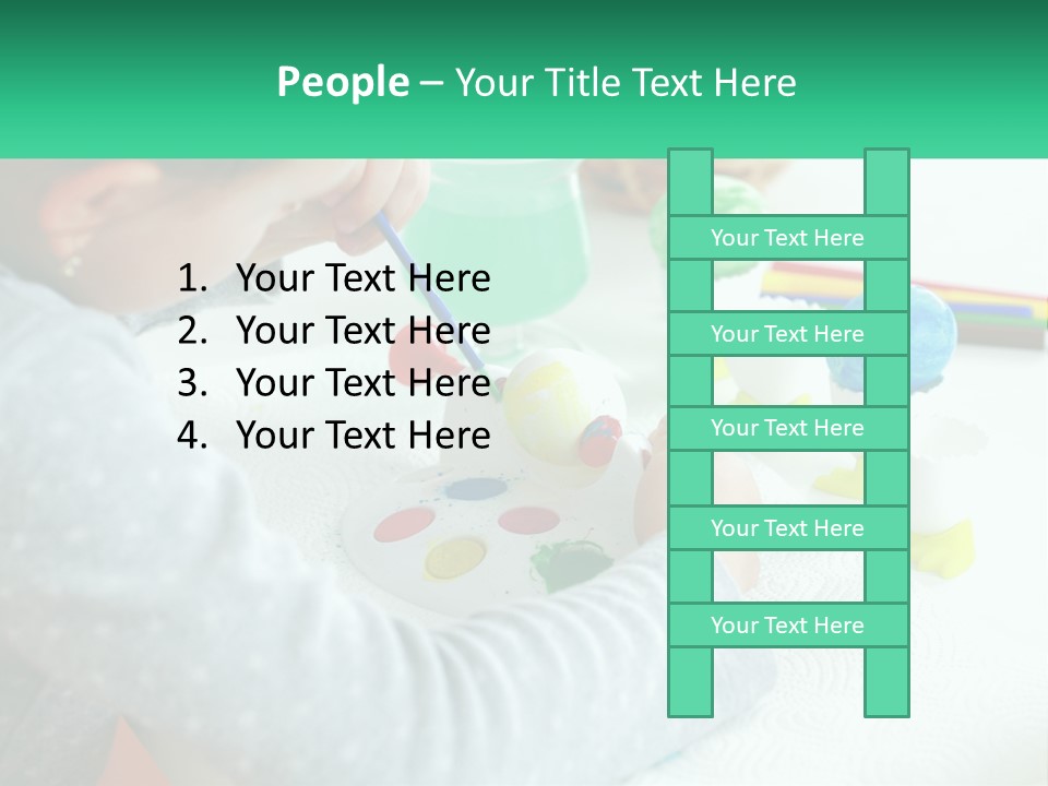 Kid Easter Child PowerPoint Template