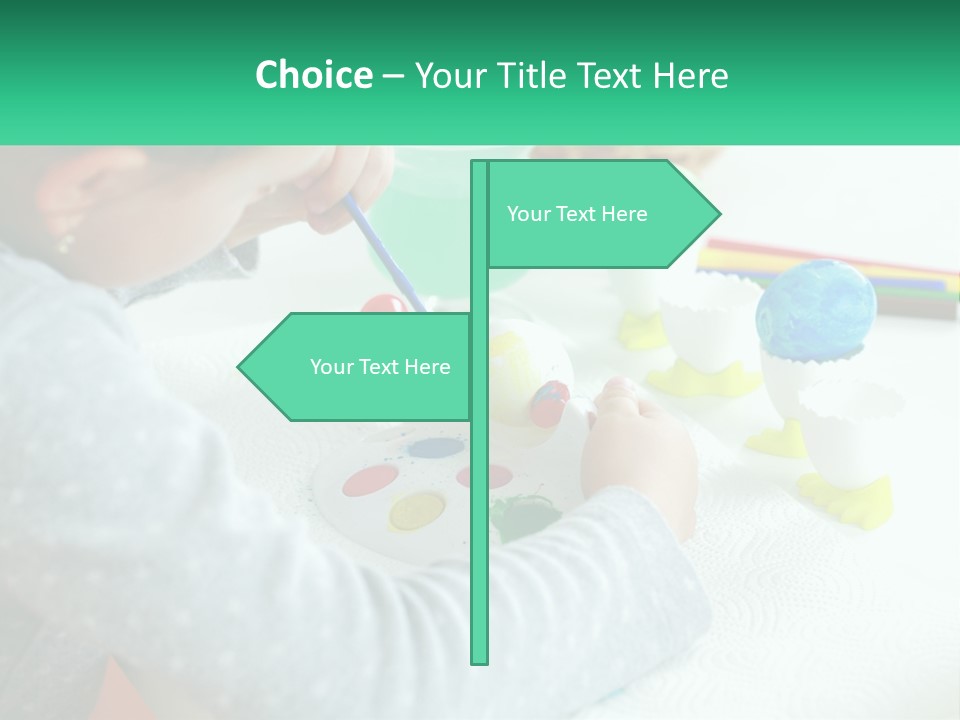 Kid Easter Child PowerPoint Template