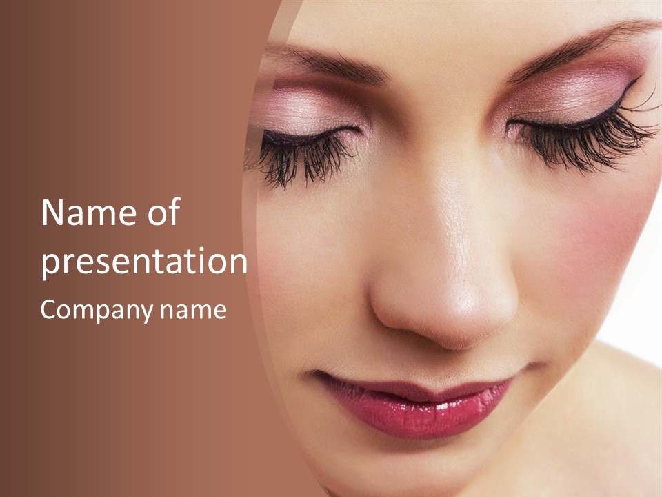 Face Pretty Makeup PowerPoint Template
