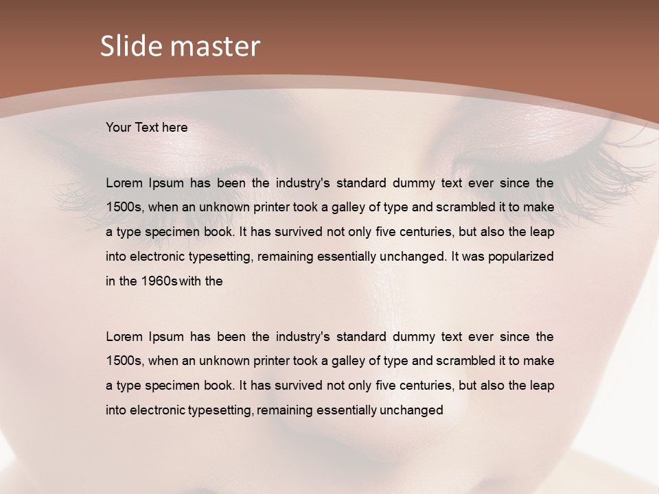 Face Pretty Makeup PowerPoint Template