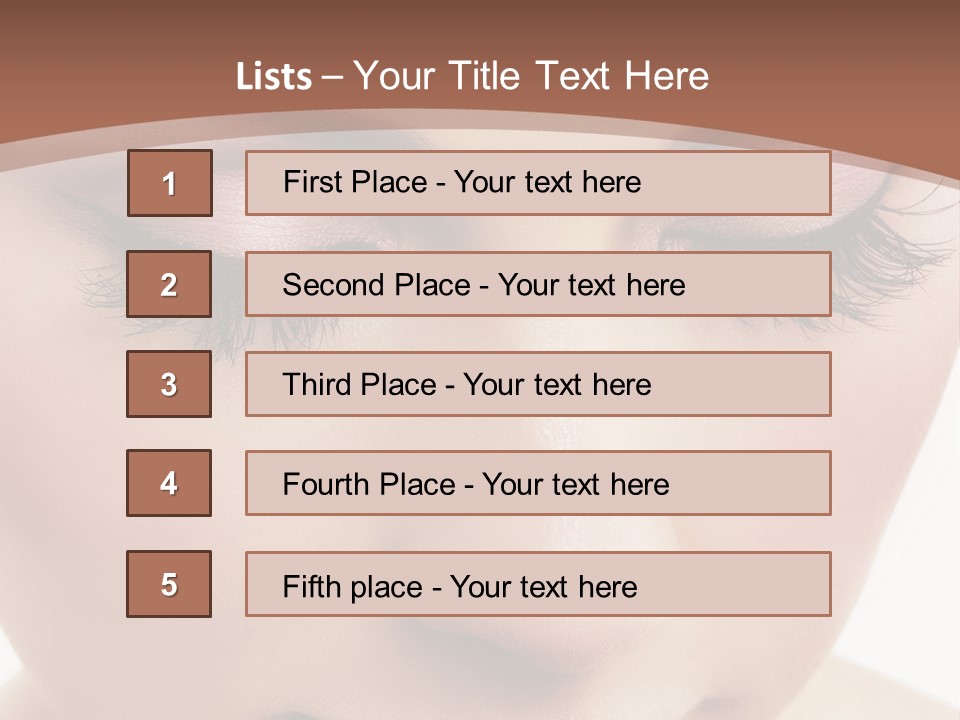 Face Pretty Makeup PowerPoint Template