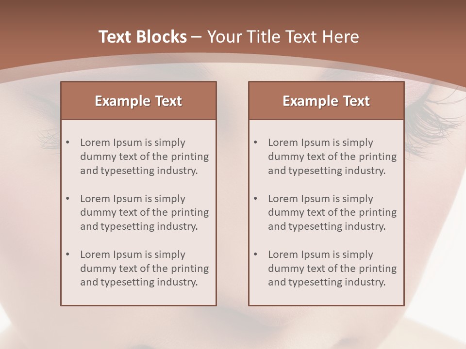 Face Pretty Makeup PowerPoint Template