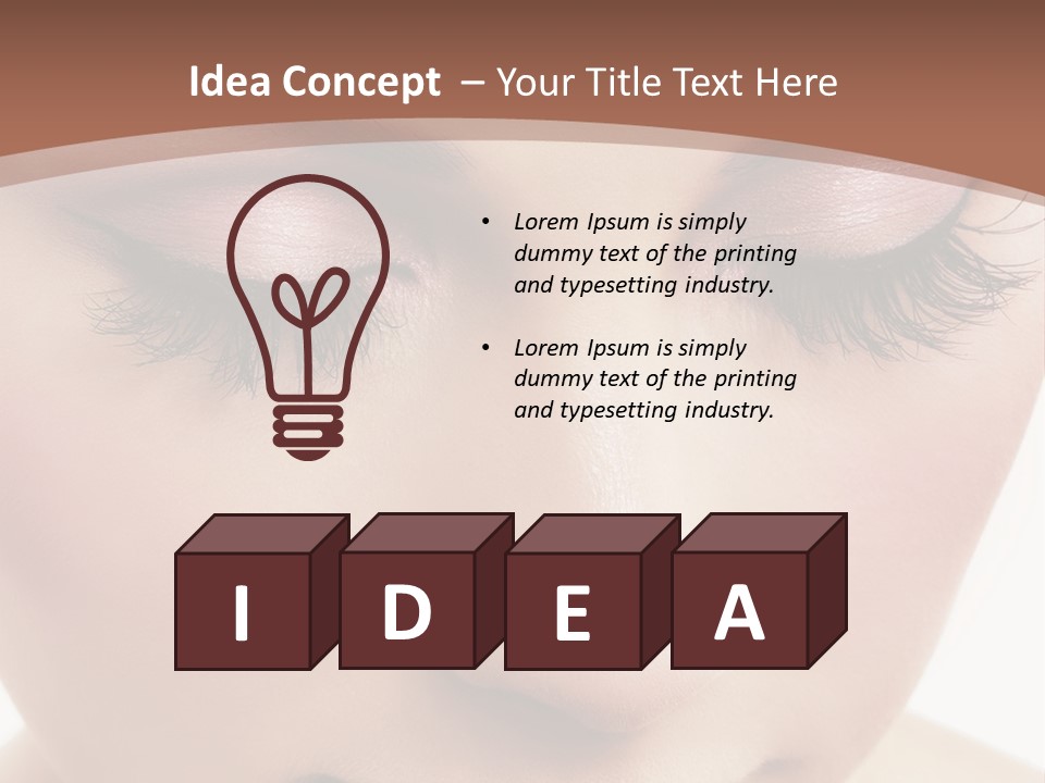 Face Pretty Makeup PowerPoint Template