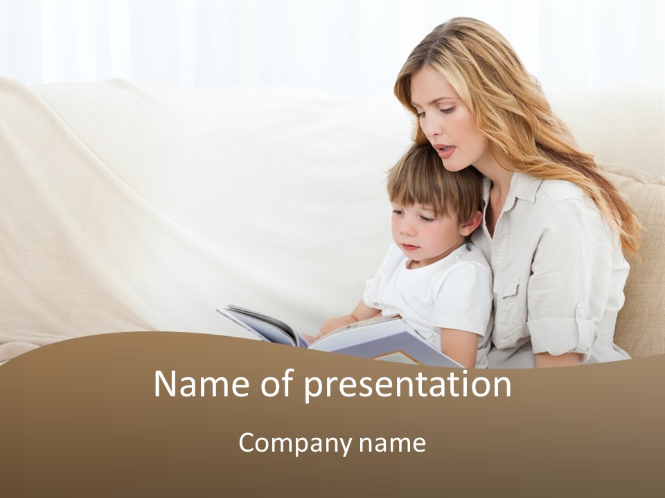 Lifestyle Affectionate Reading PowerPoint Template