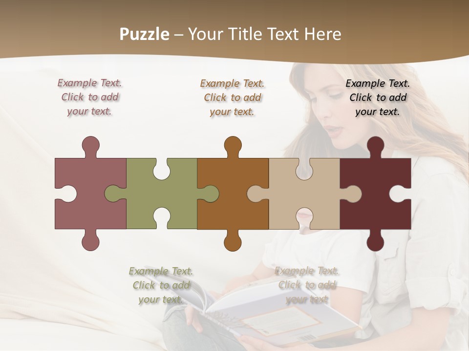 Lifestyle Affectionate Reading PowerPoint Template