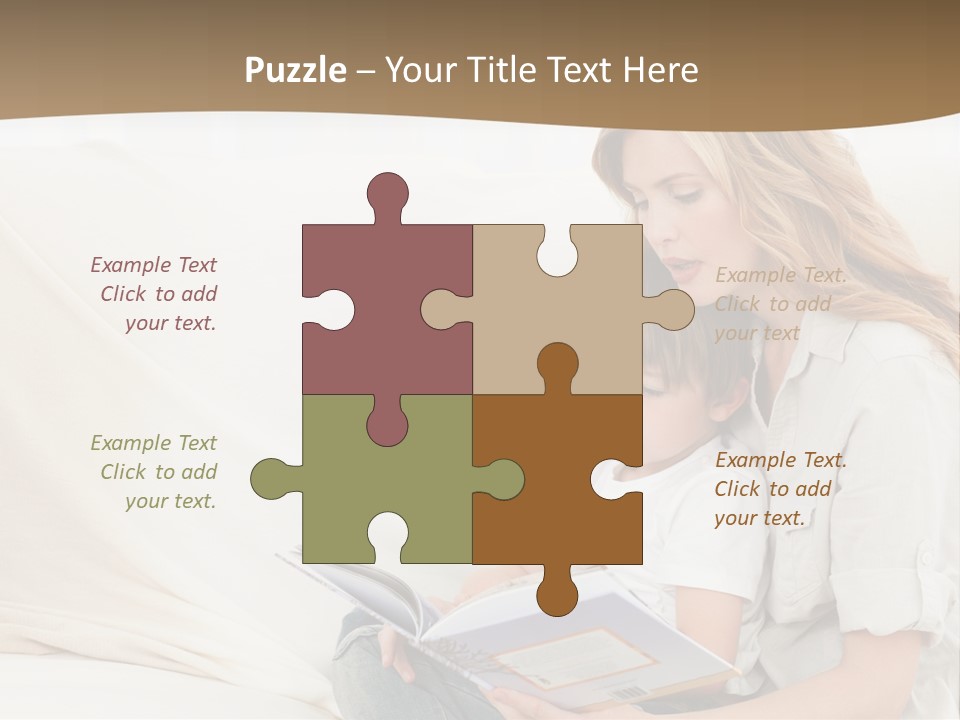 Lifestyle Affectionate Reading PowerPoint Template