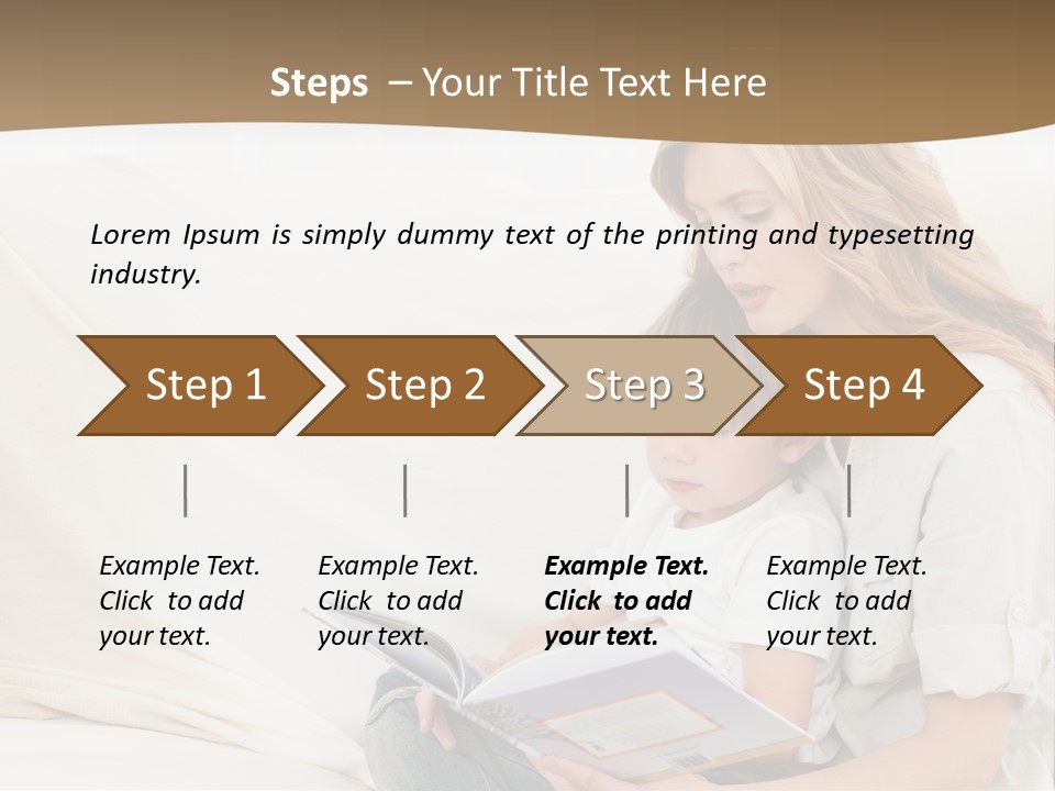 Lifestyle Affectionate Reading PowerPoint Template