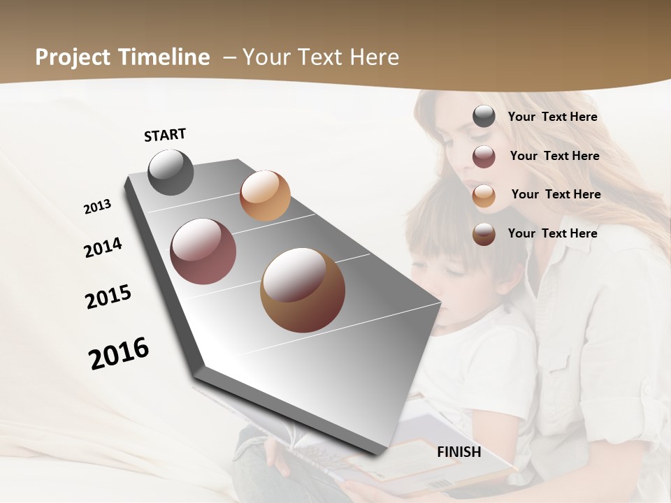 Lifestyle Affectionate Reading PowerPoint Template