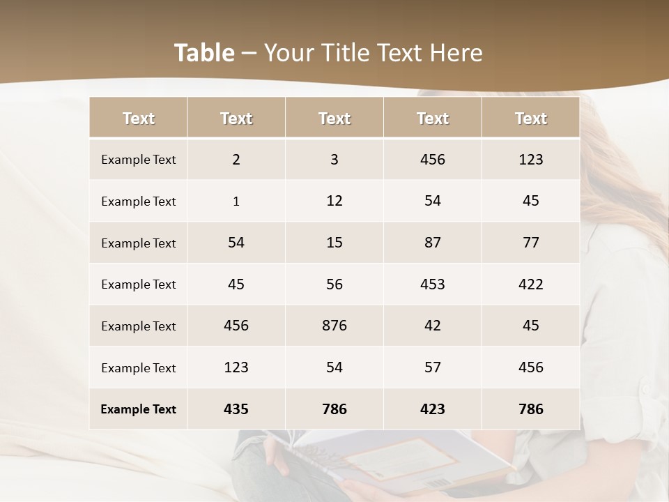 Lifestyle Affectionate Reading PowerPoint Template
