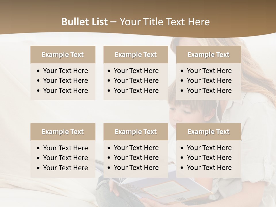 Lifestyle Affectionate Reading PowerPoint Template