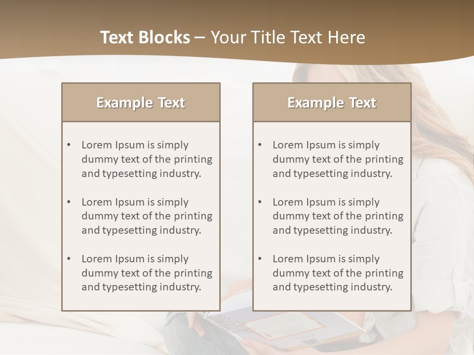 Lifestyle Affectionate Reading PowerPoint Template