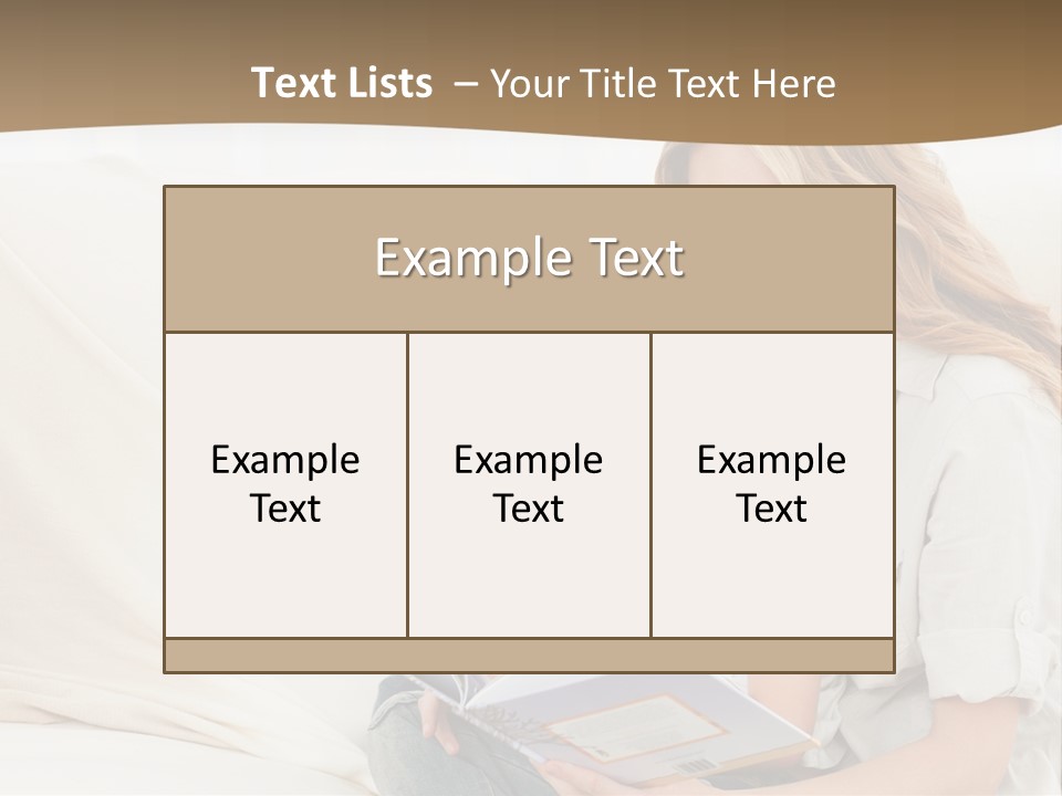 Lifestyle Affectionate Reading PowerPoint Template