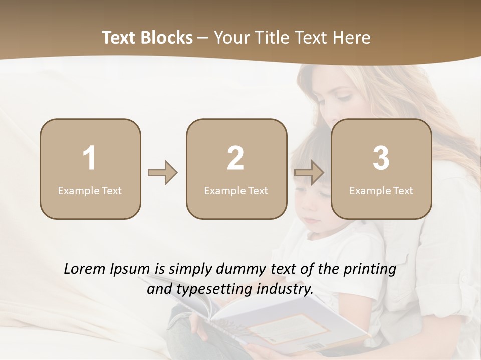 Lifestyle Affectionate Reading PowerPoint Template