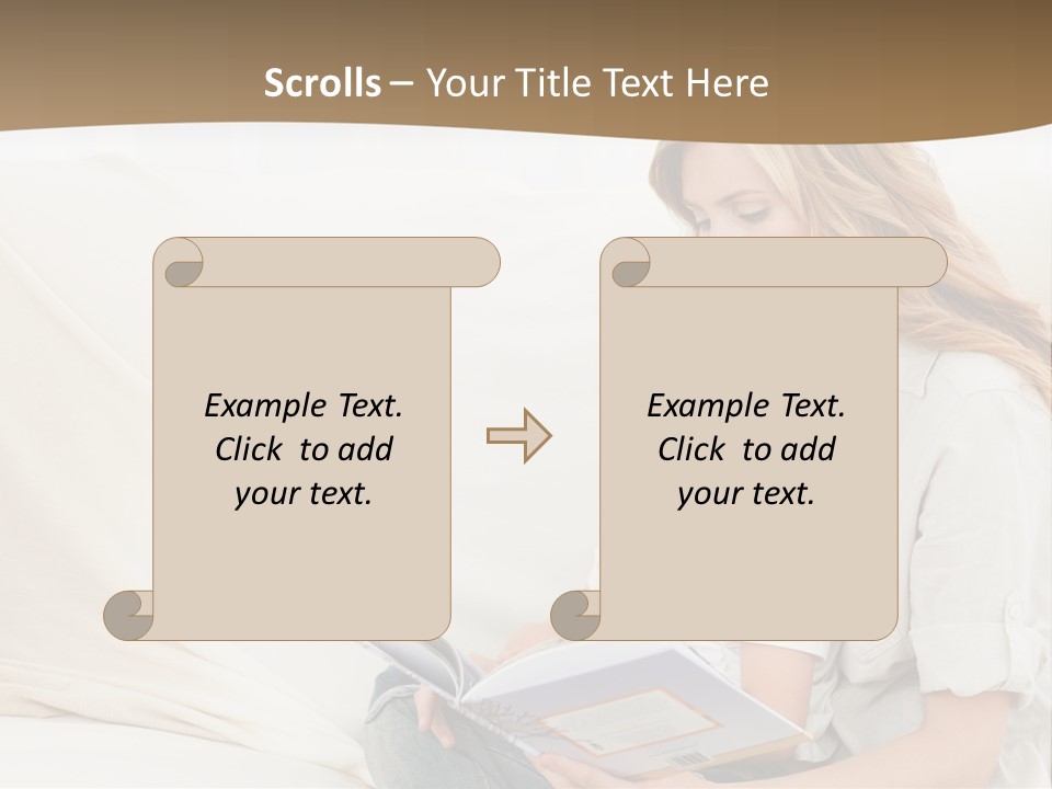 Lifestyle Affectionate Reading PowerPoint Template