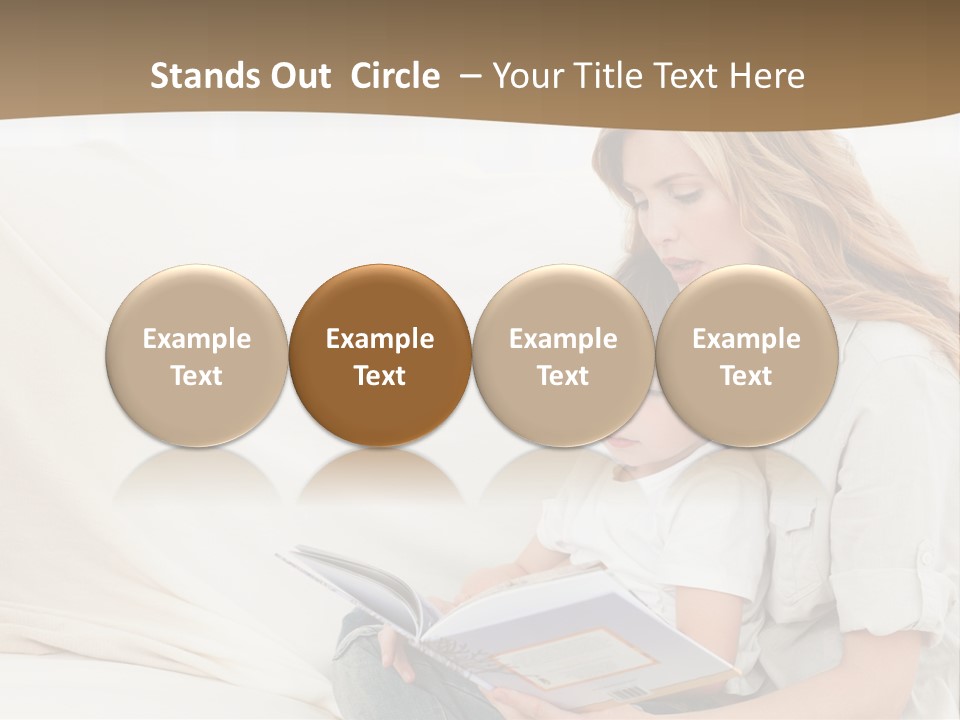 Lifestyle Affectionate Reading PowerPoint Template