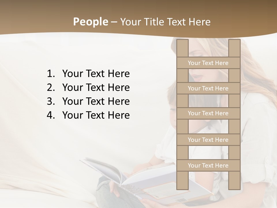 Lifestyle Affectionate Reading PowerPoint Template