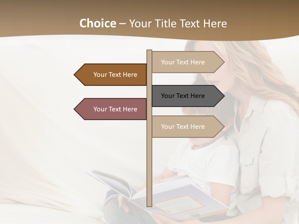 Lifestyle Affectionate Reading PowerPoint Template