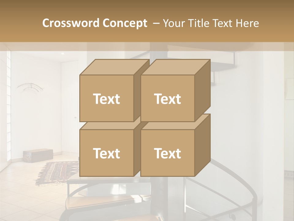 Perspective Spiral White PowerPoint Template