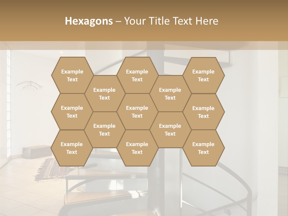 Perspective Spiral White PowerPoint Template