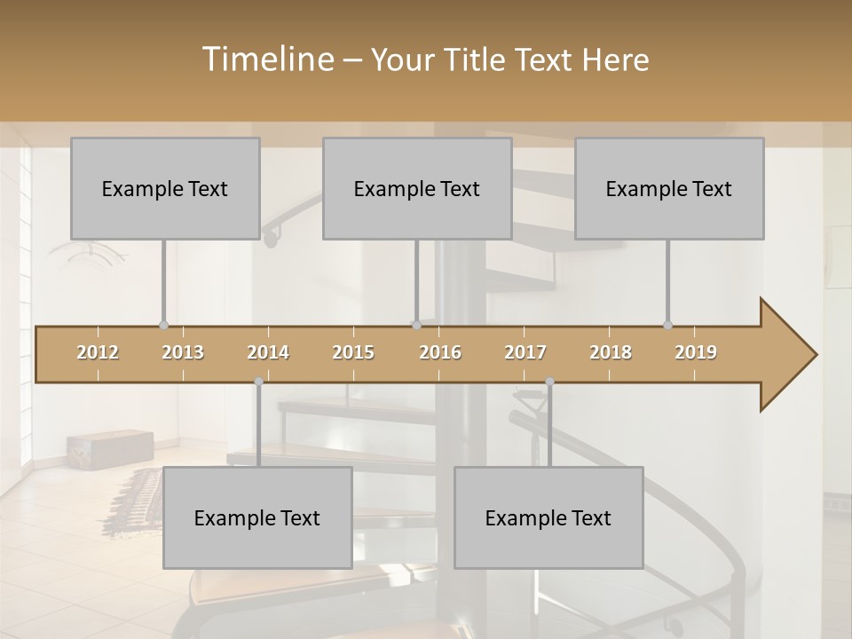 Perspective Spiral White PowerPoint Template
