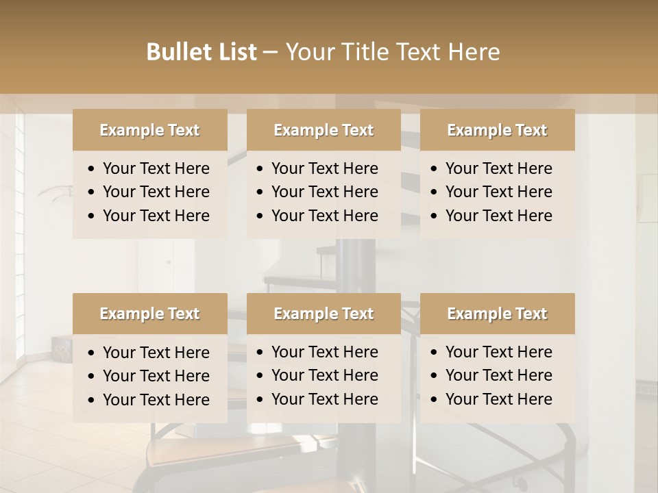 Perspective Spiral White PowerPoint Template