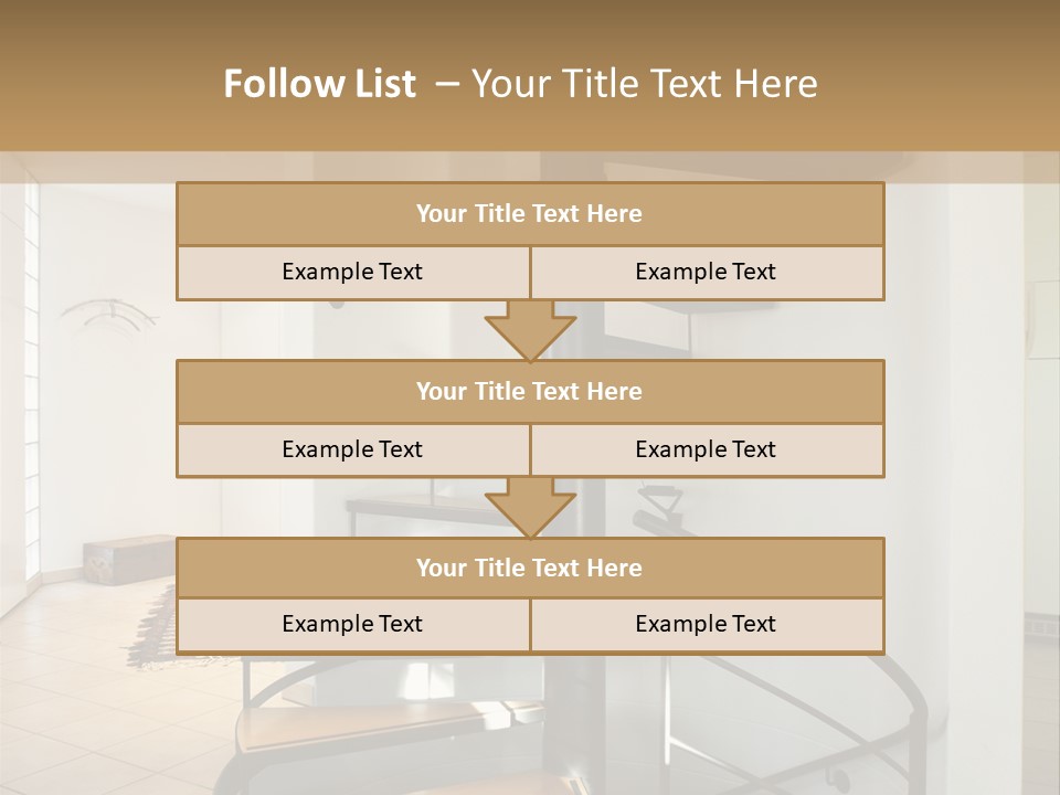 Perspective Spiral White PowerPoint Template