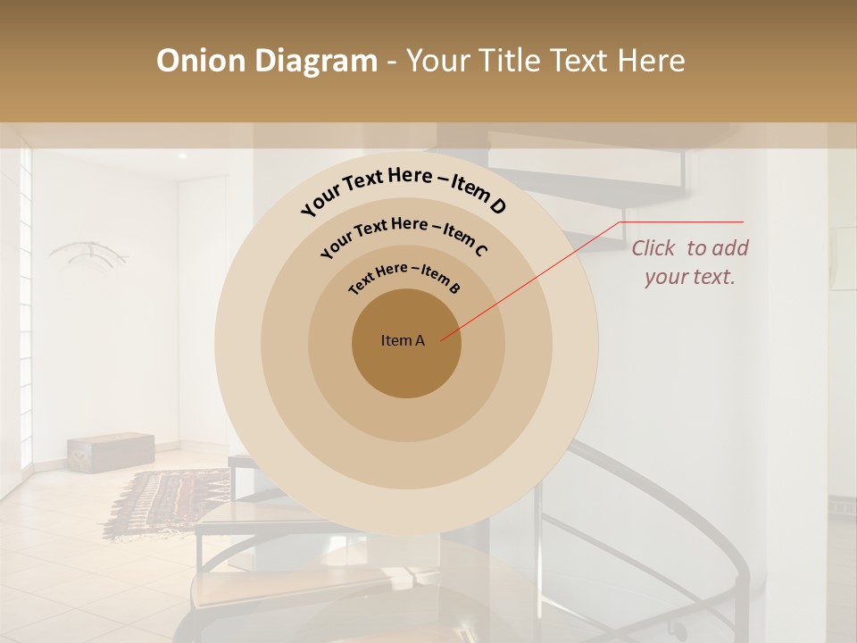 Perspective Spiral White PowerPoint Template