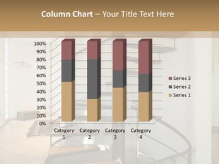 Perspective Spiral White PowerPoint Template