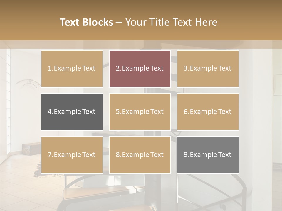 Perspective Spiral White PowerPoint Template