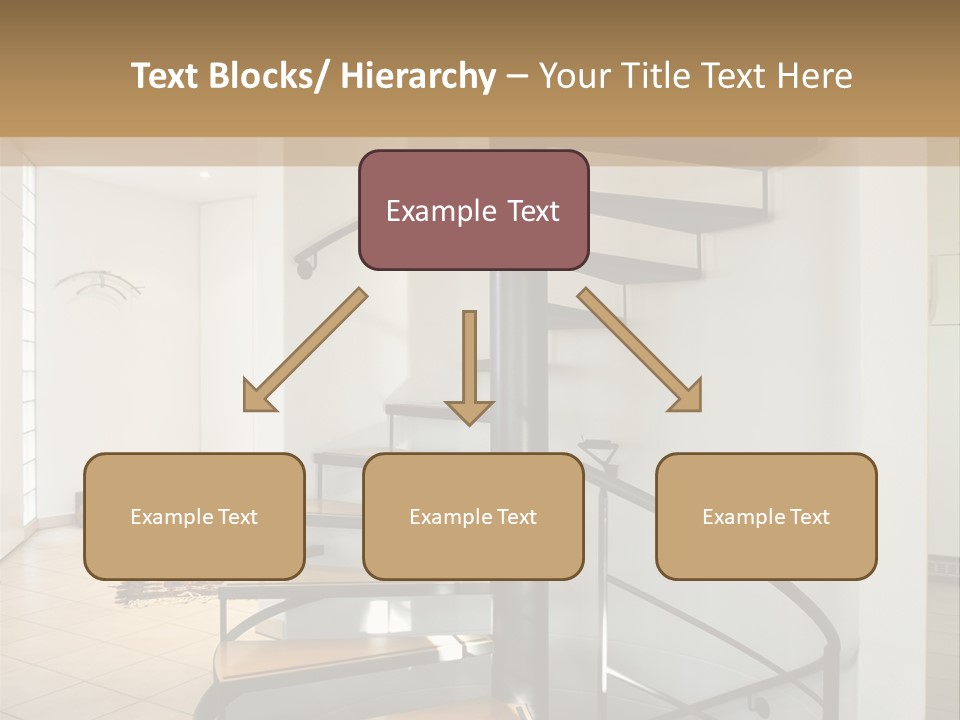Perspective Spiral White PowerPoint Template