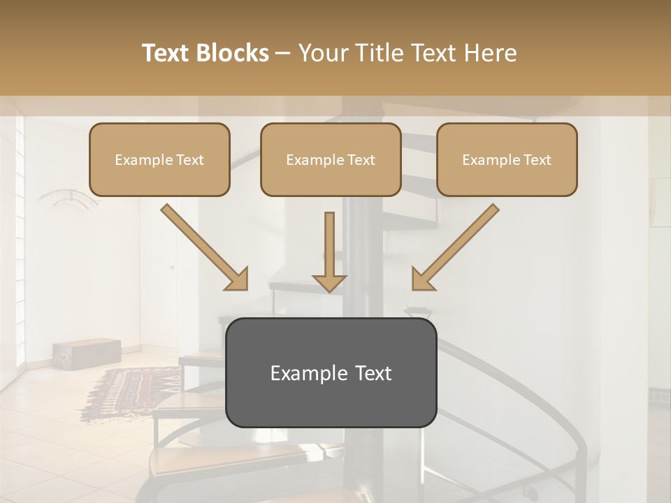 Perspective Spiral White PowerPoint Template