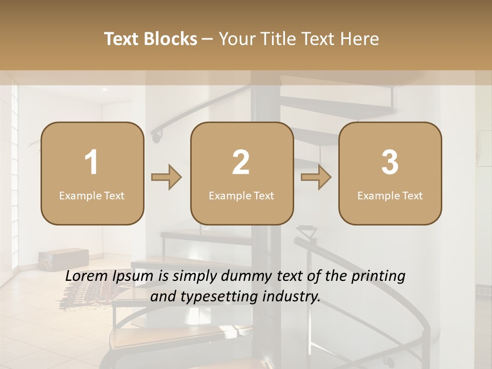 Perspective Spiral White PowerPoint Template