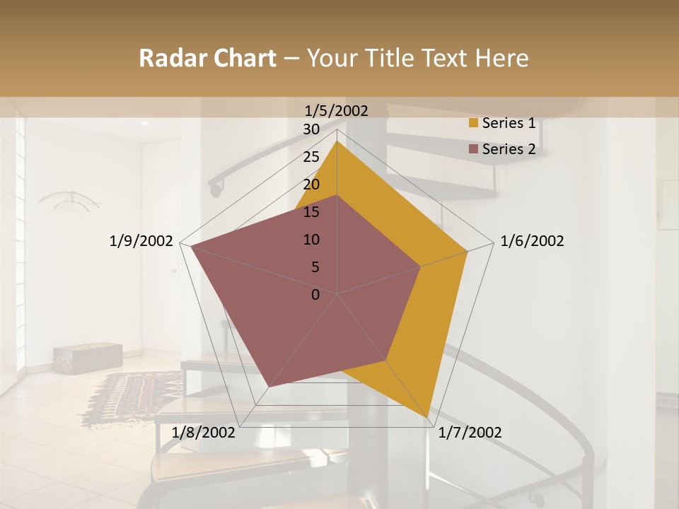 Perspective Spiral White PowerPoint Template