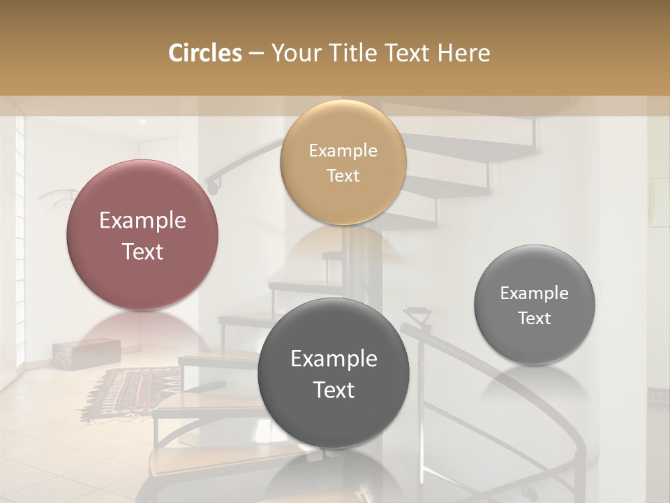 Perspective Spiral White PowerPoint Template