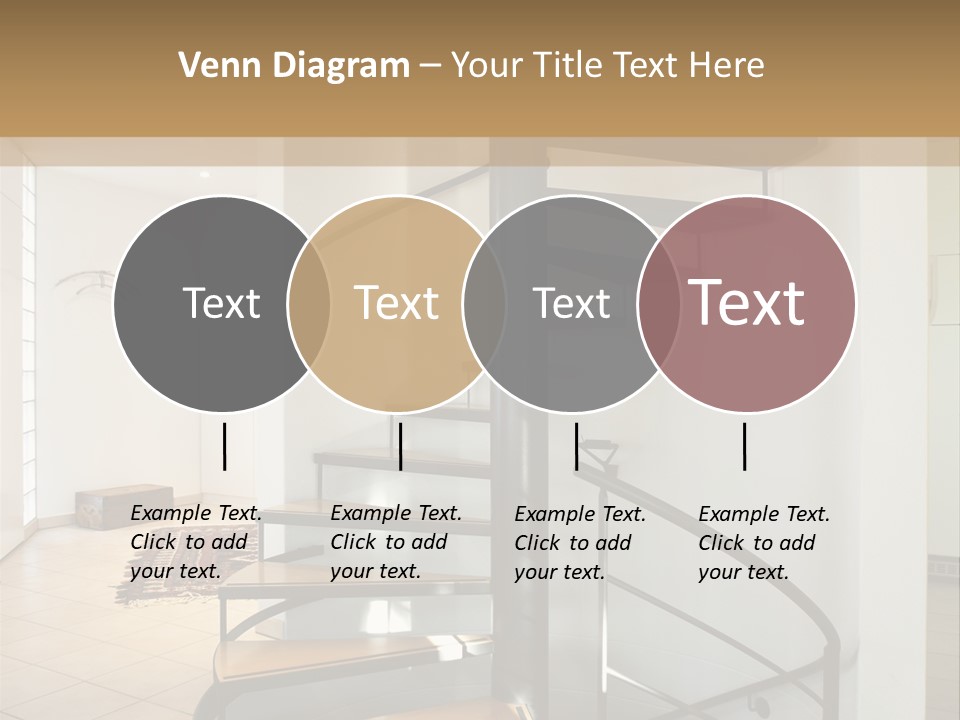 Perspective Spiral White PowerPoint Template