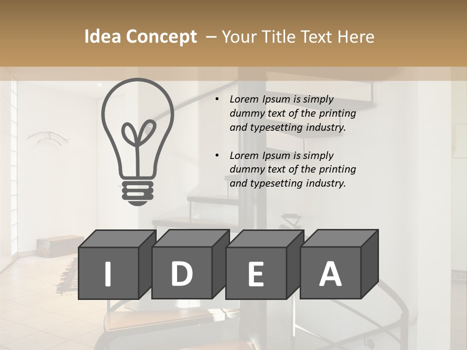 Perspective Spiral White PowerPoint Template