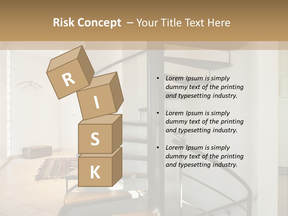 Perspective Spiral White PowerPoint Template