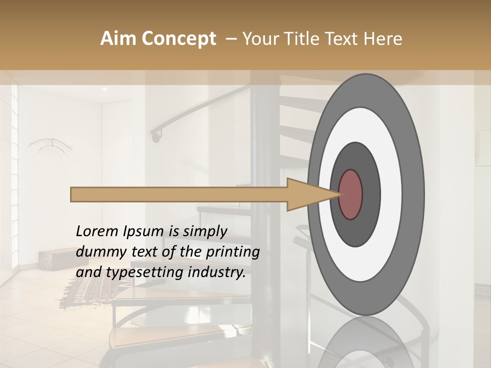 Perspective Spiral White PowerPoint Template
