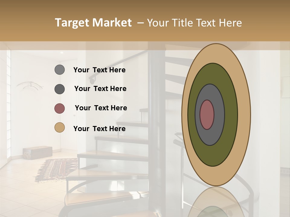 Perspective Spiral White PowerPoint Template