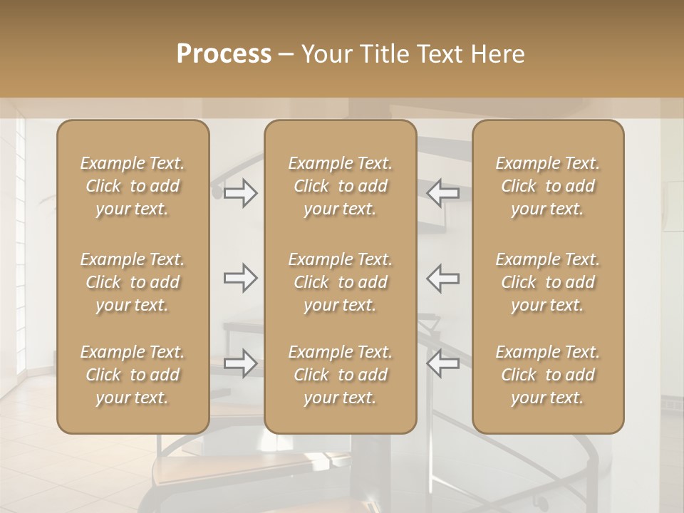 Perspective Spiral White PowerPoint Template