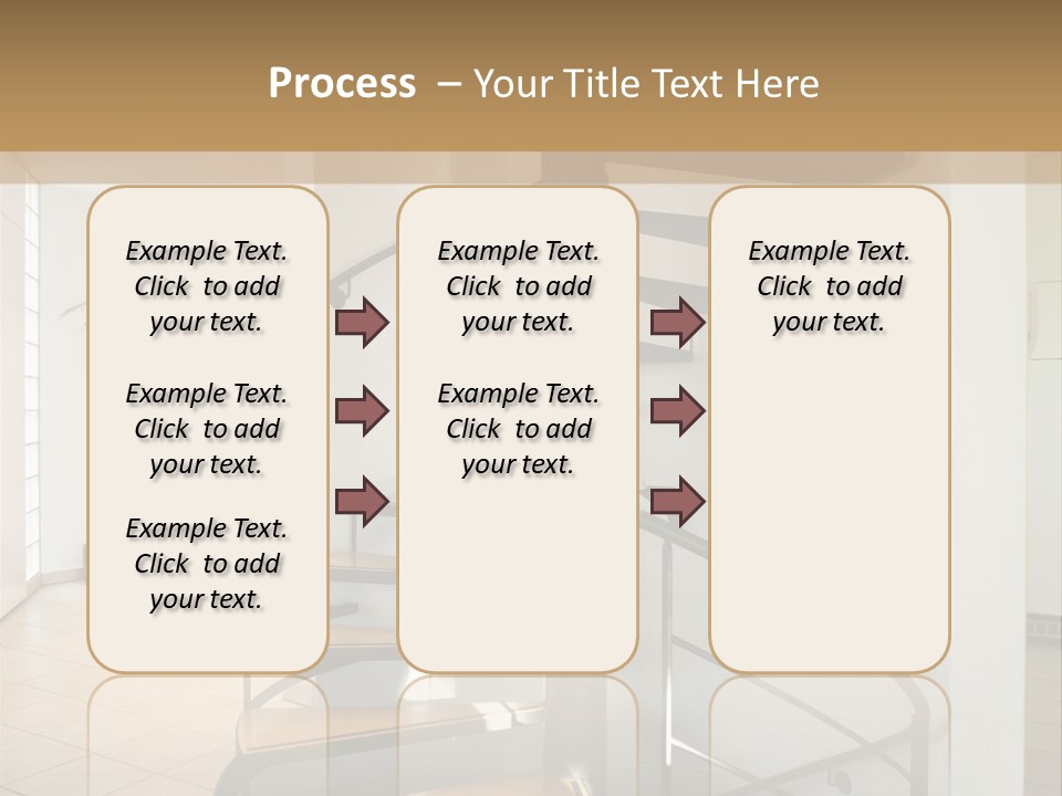 Perspective Spiral White PowerPoint Template