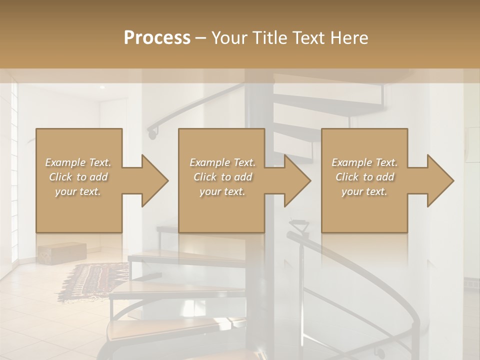 Perspective Spiral White PowerPoint Template