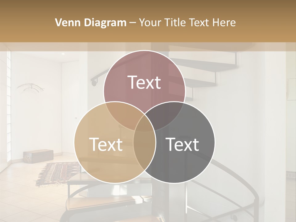 Perspective Spiral White PowerPoint Template